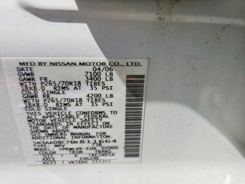Продаж на аукціоні авто 2006 Infiniti Qx56, vin: 5N3AA08C76N811664, номер лоту: 66593596