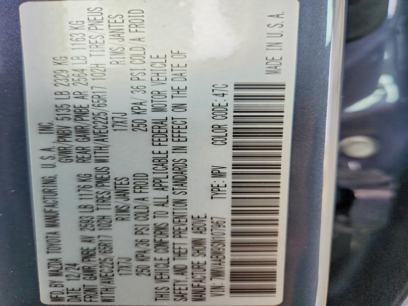 Aukcja sprzedaży 2025 Mazda Cx-50, vin: 7MMVAABW9SN107967, numer aukcji: 65514226