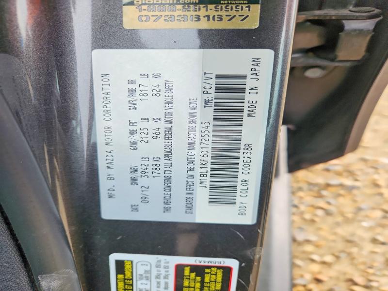 Aukcja sprzedaży 2013 Mazda 3, vin: JM1BL1KF6D1725545, numer aukcji: 64503916