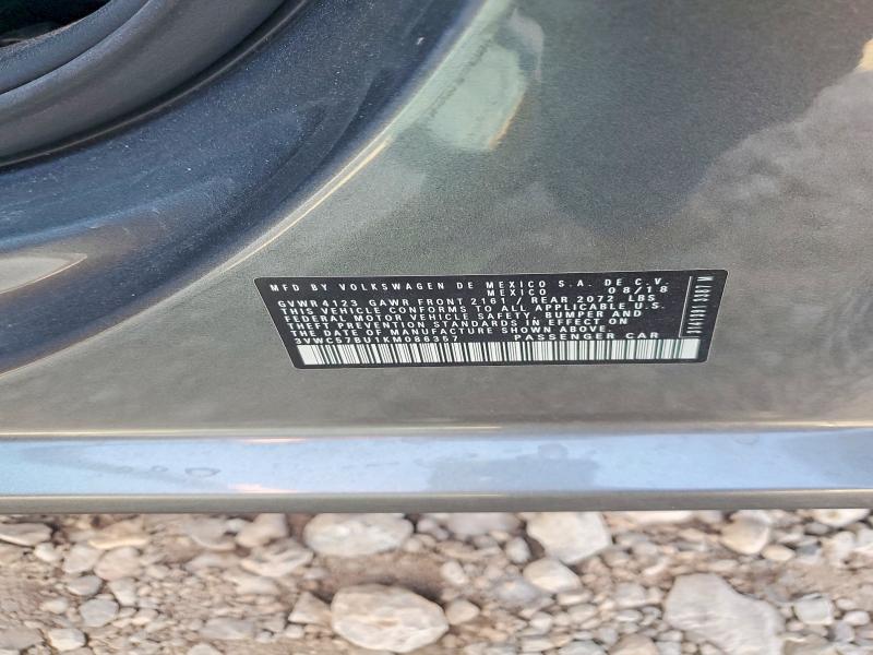 Продаж на аукціоні авто 2019 Volkswagen Jetta, vin: 3VWC57BU1KM086357, номер лоту: 66269786