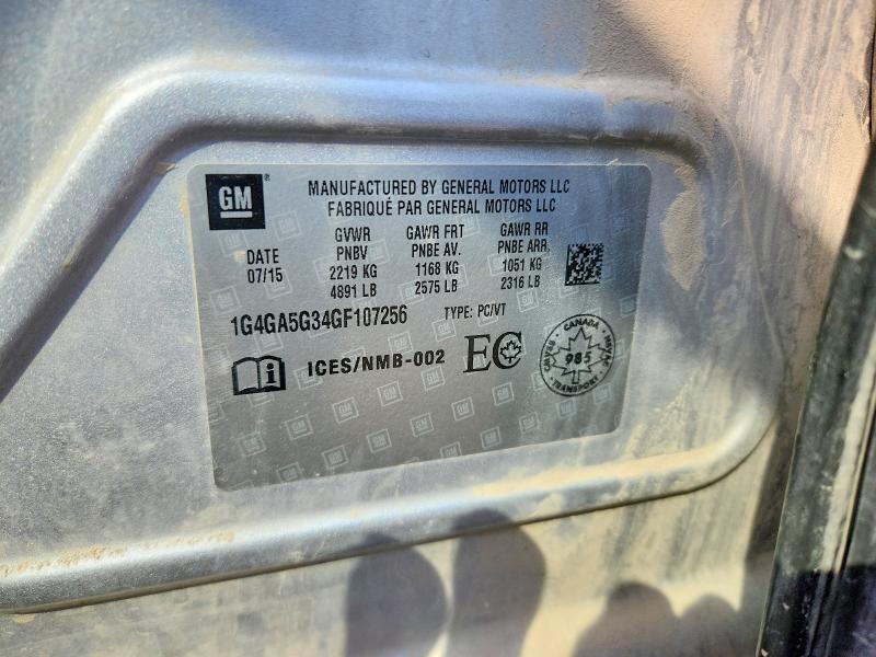 2016 Buick Lacrosse მანქანა იყიდება აუქციონზე, vin: 1G4GA5G34GF107256, აუქციონის ნომერი: 65903086