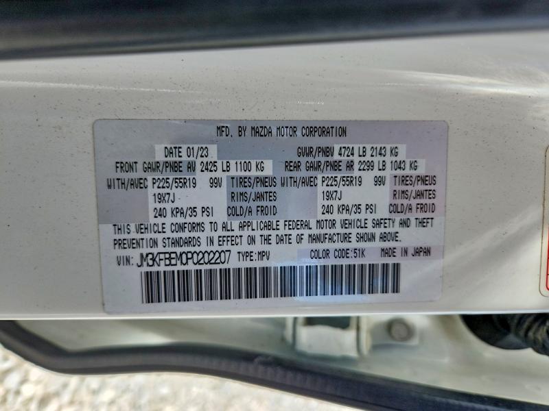 65309516 :رقم المزاد ، JM3KFBEM0P0202207 vin ، 2023 Mazda Cx-5 مزاد بيع