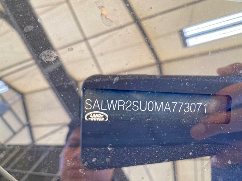 65533766 :رقم المزاد ، SALWR2SU0MA773071 vin ، 2021 Land Rover Range Rover Sport مزاد بيع