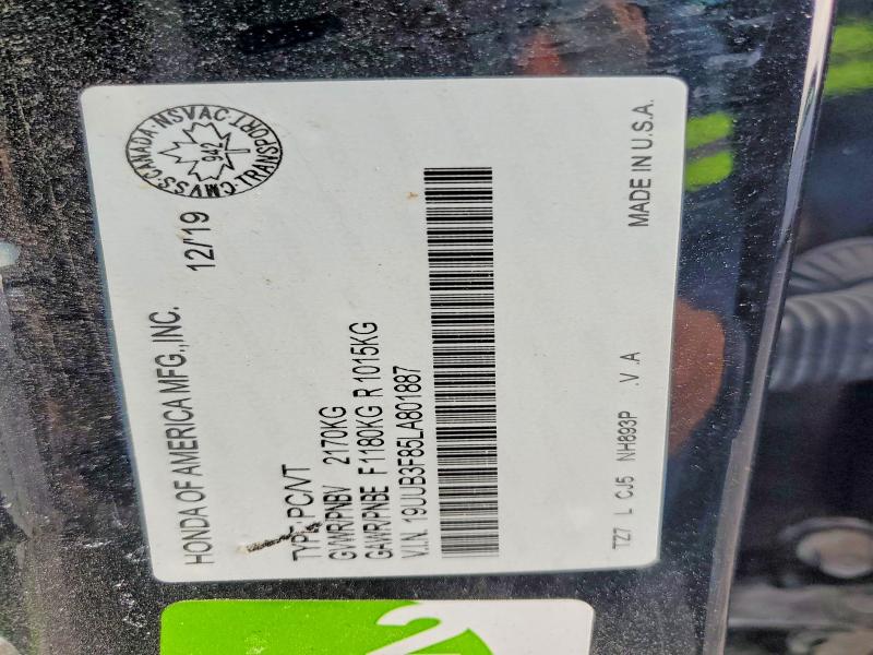 Продаж на аукціоні авто 2020 Acura Tlx, vin: 19UUB3F85LA801887, номер лоту: 65118526