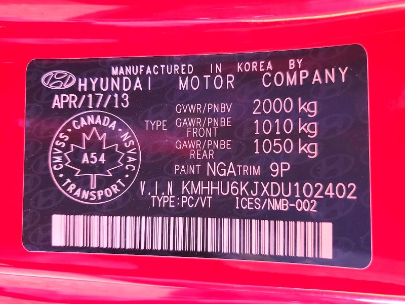 60657846 :رقم المزاد ، KMHHU6KJXDU102402 vin ، 2013 Hyundai Genesis Coupe مزاد بيع