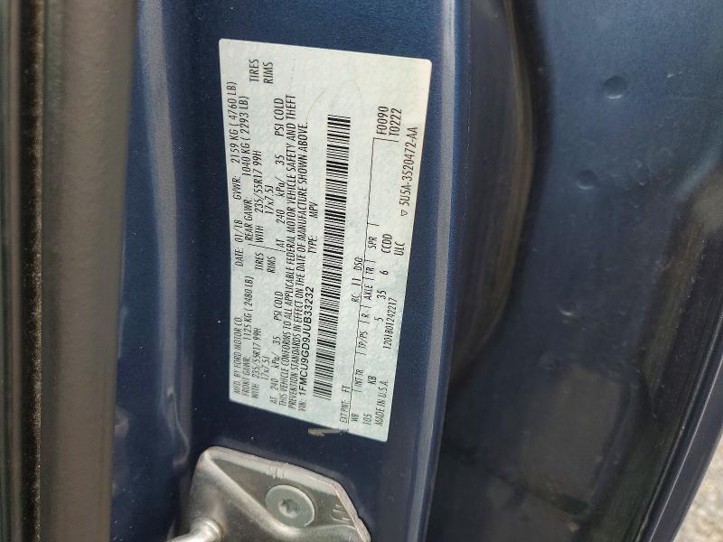 Продаж на аукціоні авто 2018 Ford Escape, vin: 1FMCU9GD9JUB33232, номер лоту: 63790966