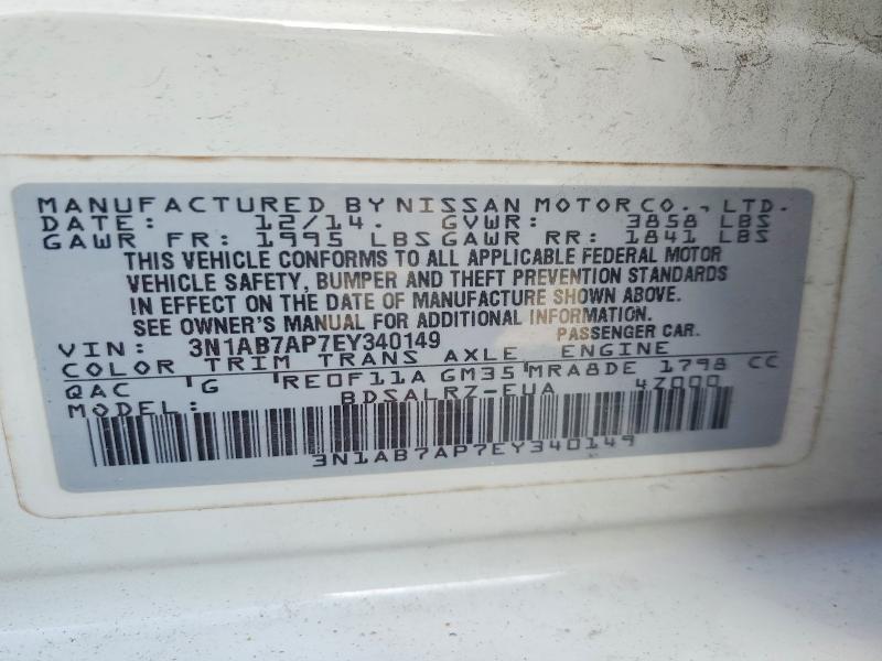 Aukcja sprzedaży 2014 Nissan Sentra, vin: 3N1AB7AP7EY340149, numer aukcji: 64208846