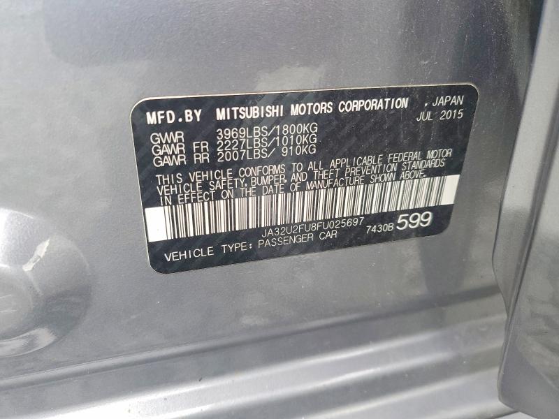 Продажа на аукционе авто 2015 Mitsubishi Lancer, vin: JA32U2FU8FU025697, номер лота: 65442936