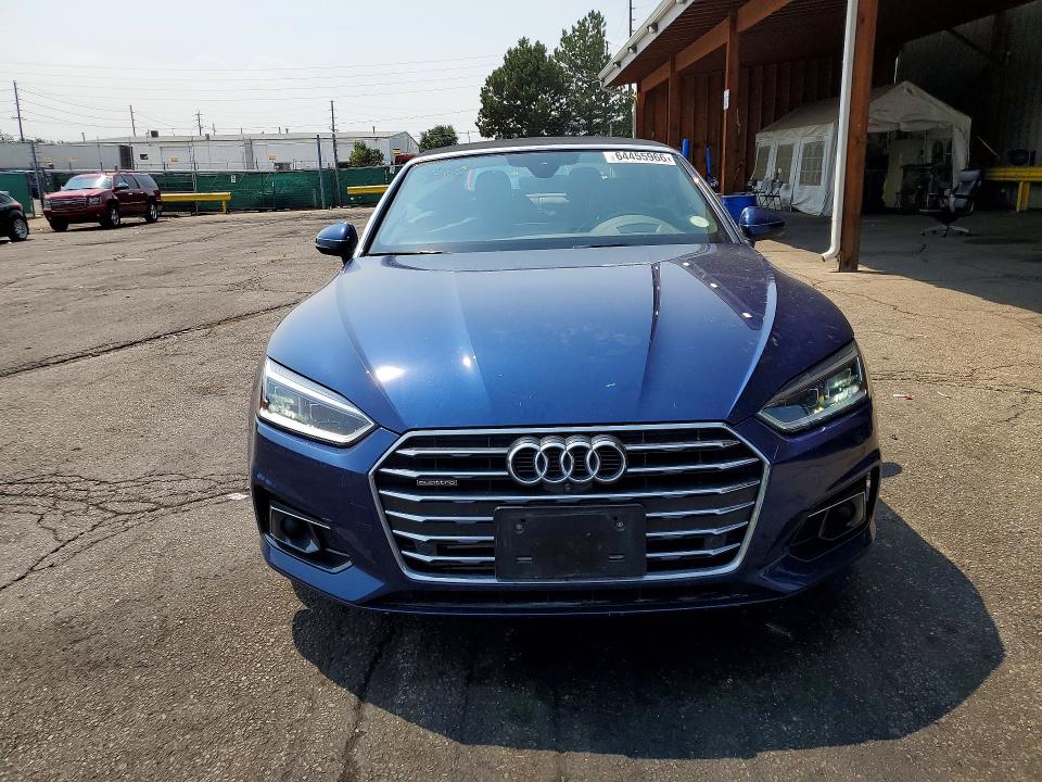 Aukcja sprzedaży 2018 Audi A5, vin: WAU2NGF56JN010121, numer aukcji: 64455966