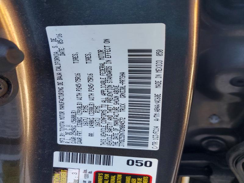 2016 Toyota Tacoma მანქანა იყიდება აუქციონზე, vin: 3TMBZ5DN7GM004572, აუქციონის ნომერი: 65953996