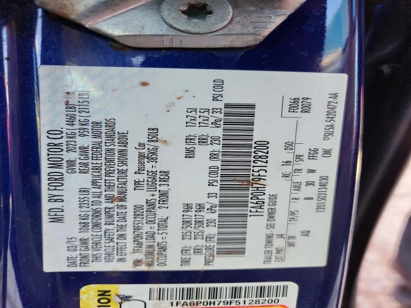 Продаж на аукціоні авто 2015 Ford Fusion, vin: 1FA6P0H79F5128200, номер лоту: 62819876