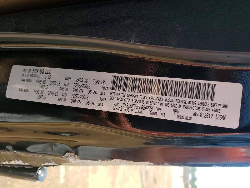 Aukcja sprzedaży 2015 Jeep Wrangler Unlimited, vin: 1C4BJWEG0FL624239, numer aukcji: 63987806