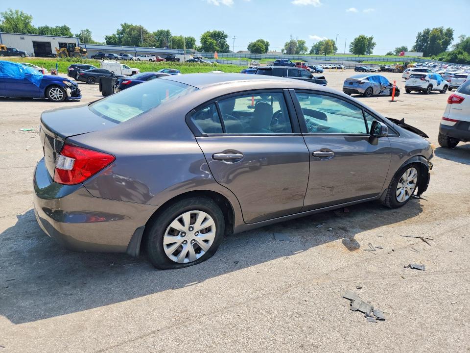 2012 Honda Civic მანქანა იყიდება აუქციონზე, vin: 19XFB2F53CE062278, აუქციონის ნომერი: 66203536