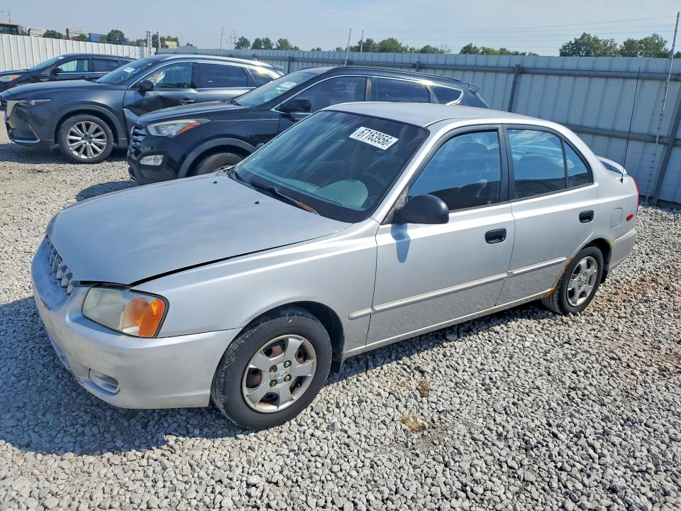67163956 :رقم المزاد ، KMHCG45CX2U391250 vin ، 2002 Hyundai Accent مزاد بيع