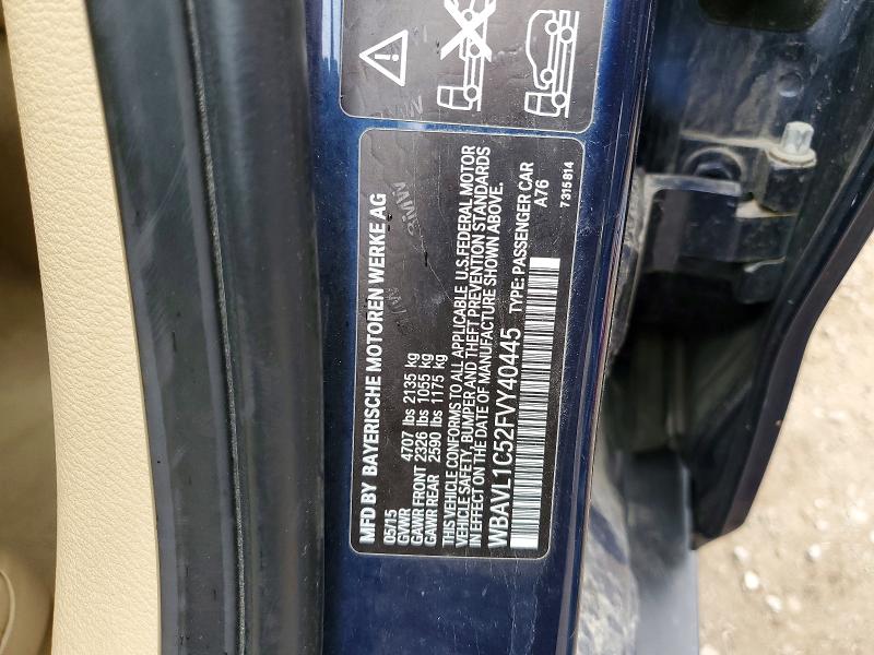 Aukcja sprzedaży 2015 Bmw X1, vin: WBAVL1C52FVY40445, numer aukcji: 67319946