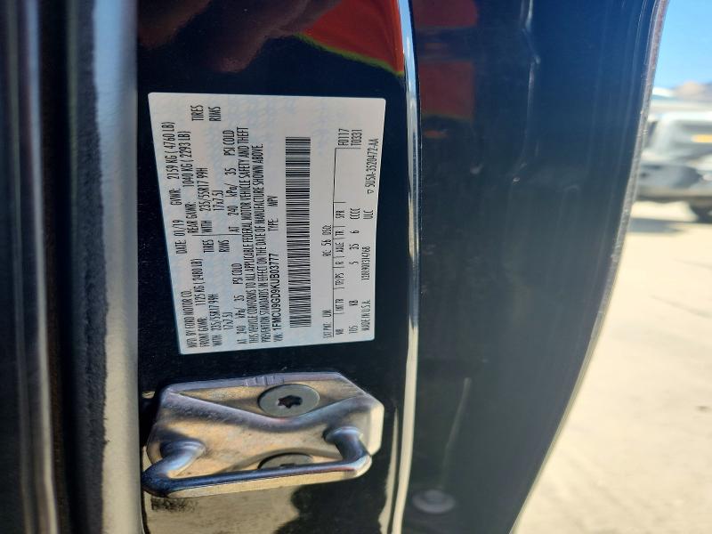 2019 Ford Escape მანქანა იყიდება აუქციონზე, vin: 1FMCU9GD9KUB03777, აუქციონის ნომერი: 65715156