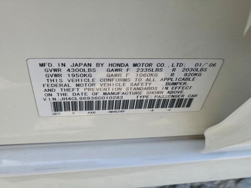 Продажа на аукционе авто 2006 Acura Tsx, vin: JH4CL96936C010283, номер лота: 65486696