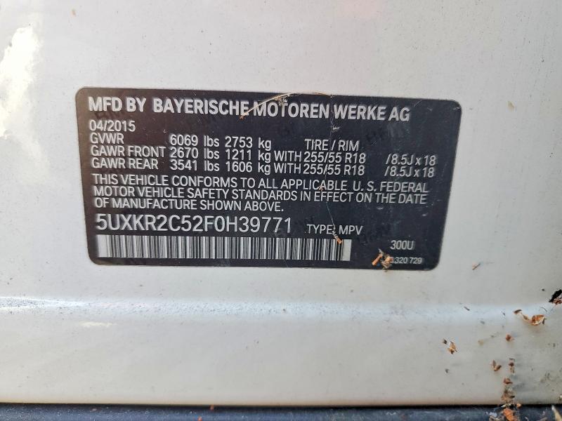 Продажа на аукционе авто 2015 Bmw X5, vin: 5UXKR2C52F0H39771, номер лота: 66566106