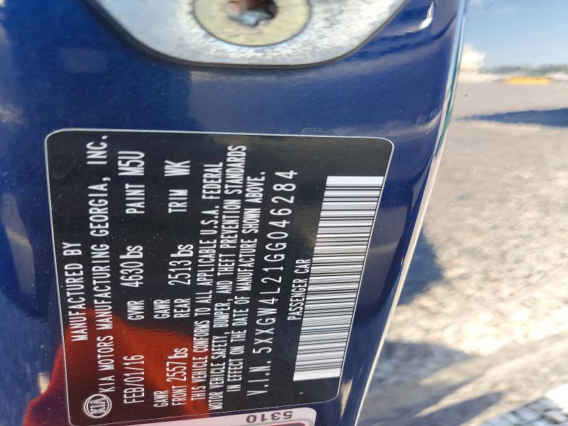 66274746 :رقم المزاد ، 5XXGW4L21GG046284 vin ، 2016 Kia Optima مزاد بيع