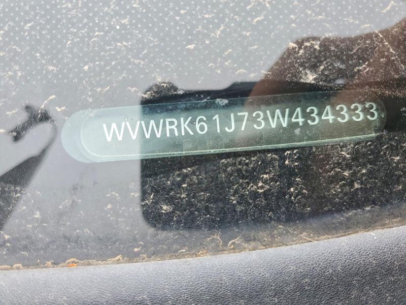 65274726 :رقم المزاد ، WVWRK61J73W434333 vin ، 2003 Volkswagen Jetta مزاد بيع
