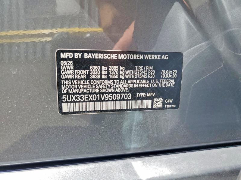 Продаж на аукціоні авто 2027 Bmw X6, vin: 5UX33EX01V9509703, номер лоту: 66947376