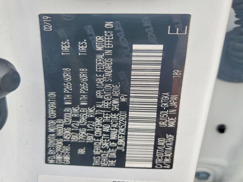 Продажа на аукционе авто 2019 Lexus Gx, vin: JTJBM7FX9K5229001, номер лота: 65931676