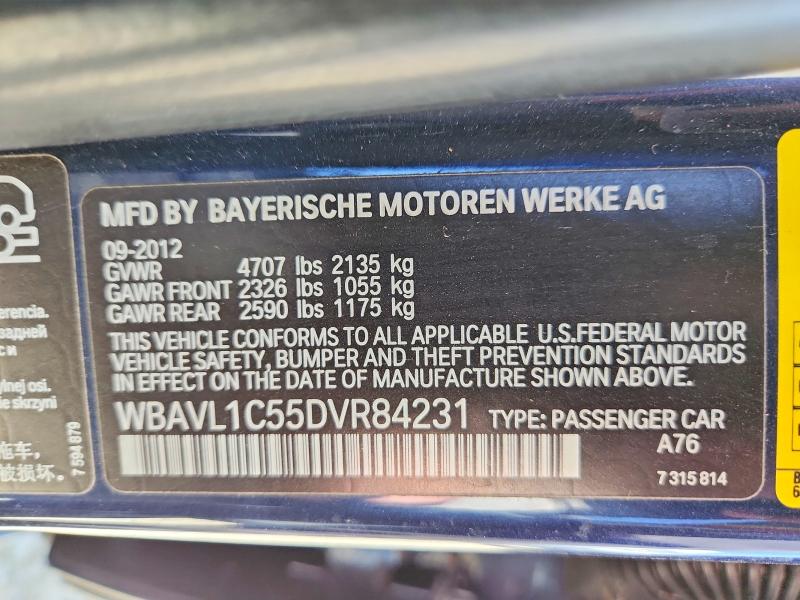 Продажа на аукционе авто 2013 Bmw X1, vin: WBAVL1C55DVR84231, номер лота: 66606366