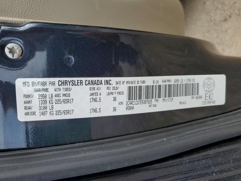 Aukcja sprzedaży 2014 Chrysler Town & Country, vin: 2C4RC1CG7ER387625, numer aukcji: 65308466