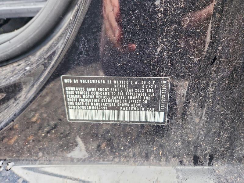 Aukcja sprzedaży 2021 Volkswagen Jetta, vin: 3VWC57BU2MM067139, numer aukcji: 63941146