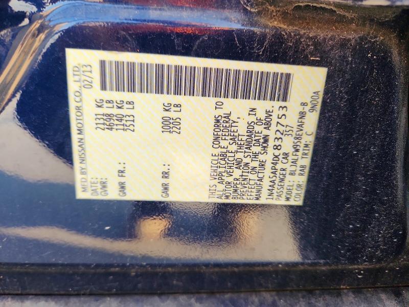 Aukcja sprzedaży 2013 Nissan Maxima, vin: 1N4AA5AP4DC832753, numer aukcji: 64161936