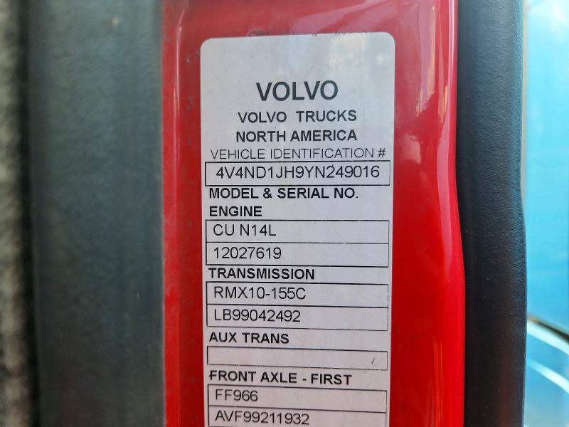 Aukcja sprzedaży 2000 Volvo Vnl, vin: 4V4ND1JH9YN249016, numer aukcji: 66760766