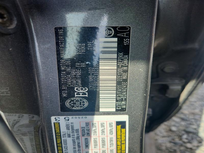 66028736 :رقم المزاد ، 2T1BR32EX6C693733 vin ، 2006 Toyota Corolla مزاد بيع