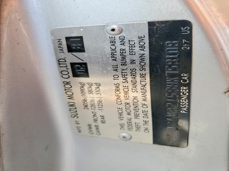 Aukcja sprzedaży 1987 Chevrolet Geo Sprint, vin: JG1MR2158HK758108, numer aukcji: 65168886