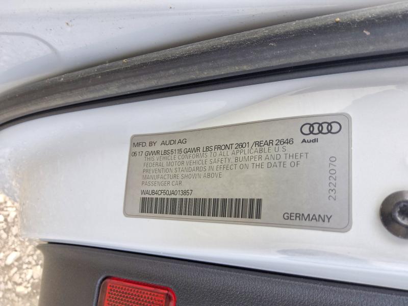 Aukcja sprzedaży 2018 Audi S5, vin: WAUB4CF50JA013857, numer aukcji: 66810026
