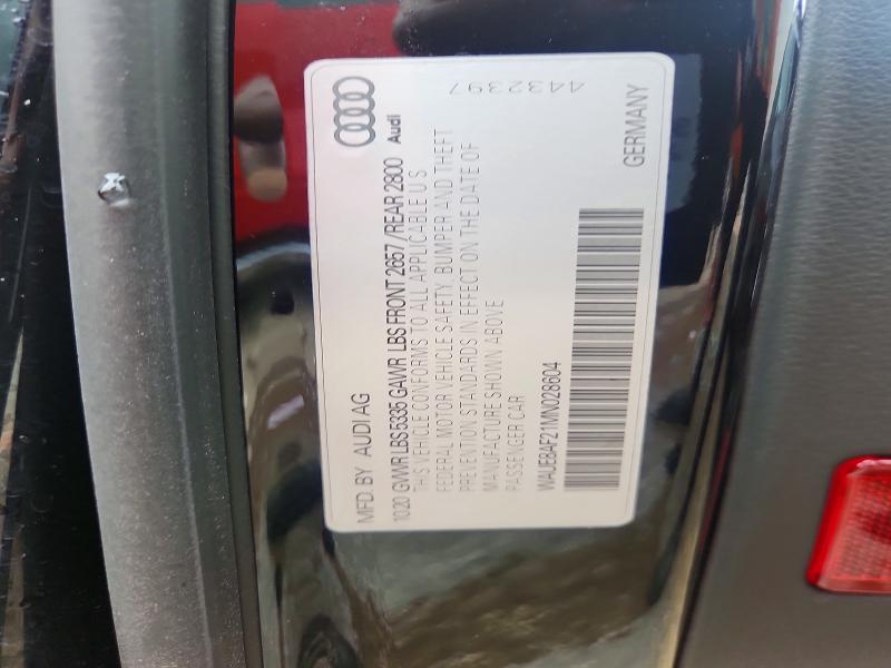 Продажа на аукционе авто 2021 Audi A6, vin: WAUE8AF21MN028604, номер лота: 64549736
