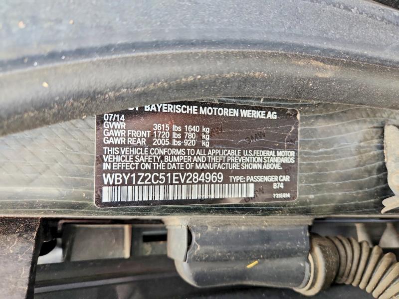 2014 Bmw I3 მანქანა იყიდება აუქციონზე, vin: WBY1Z2C51EV284969, აუქციონის ნომერი: 65062866