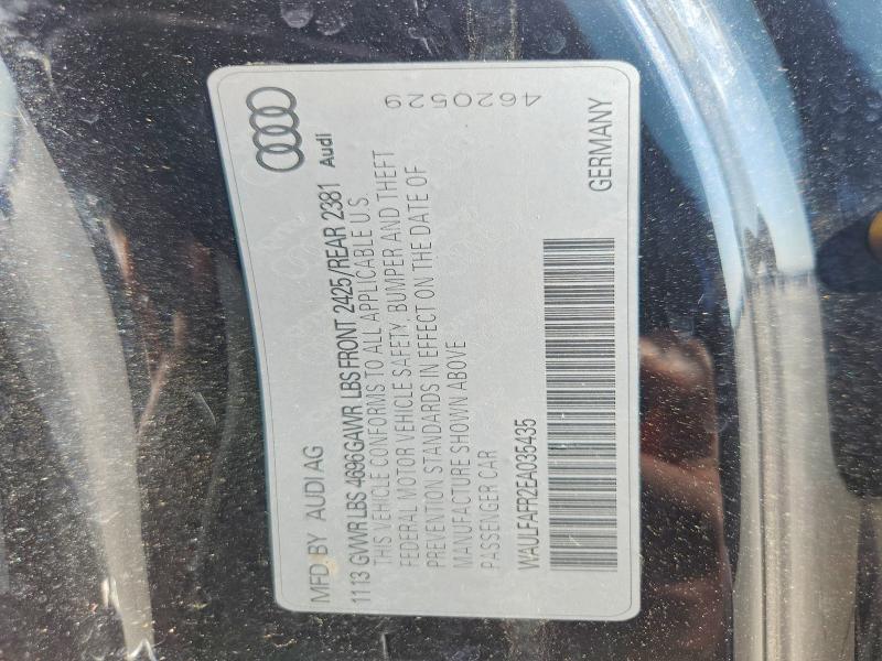 2014 Audi A5 მანქანა იყიდება აუქციონზე, vin: WAULFAFR2EA035435, აუქციონის ნომერი: 64060126
