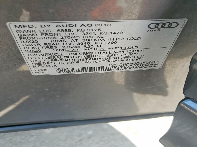 Продажа на аукционе авто 2014 Audi Q7, vin: WA1DGAFEXED002404, номер лота: 64454316