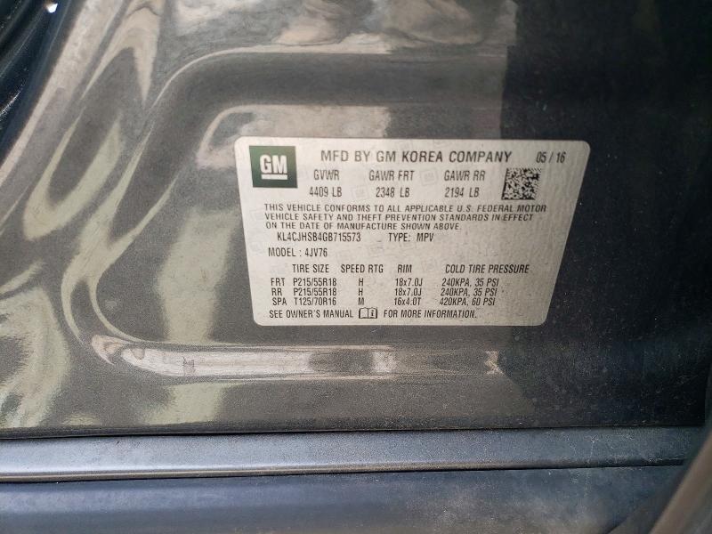 Aukcja sprzedaży 2016 Buick Encore, vin: KL4CJHSB4GB715573, numer aukcji: 66247396