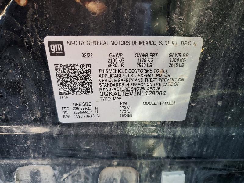 Aukcja sprzedaży 2022 Gmc Terrain, vin: 3GKALTEV1NL179004, numer aukcji: 67909296