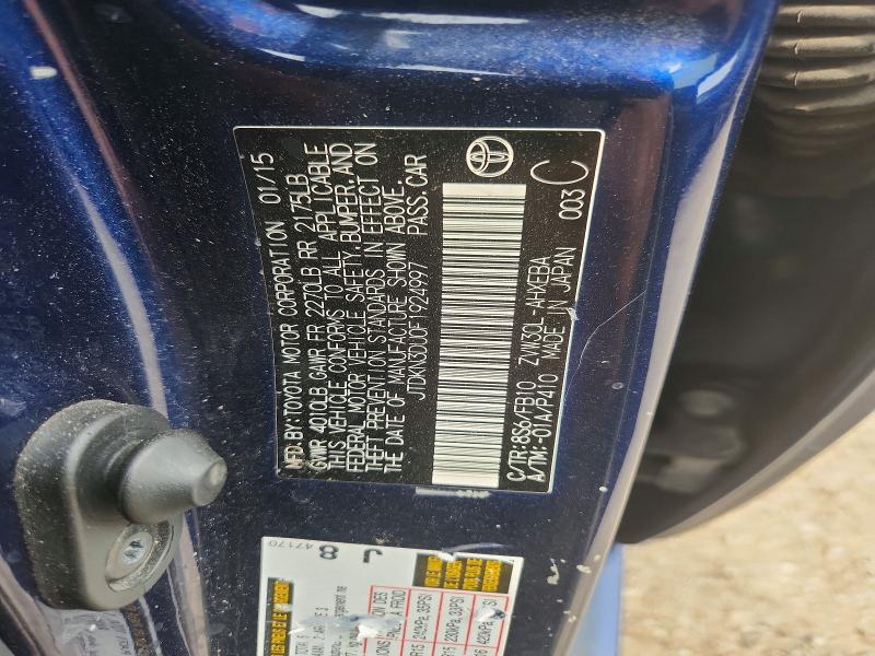 64767916 :رقم المزاد ، JTDKN3DU0F1924997 vin ، 2015 Toyota Prius مزاد بيع