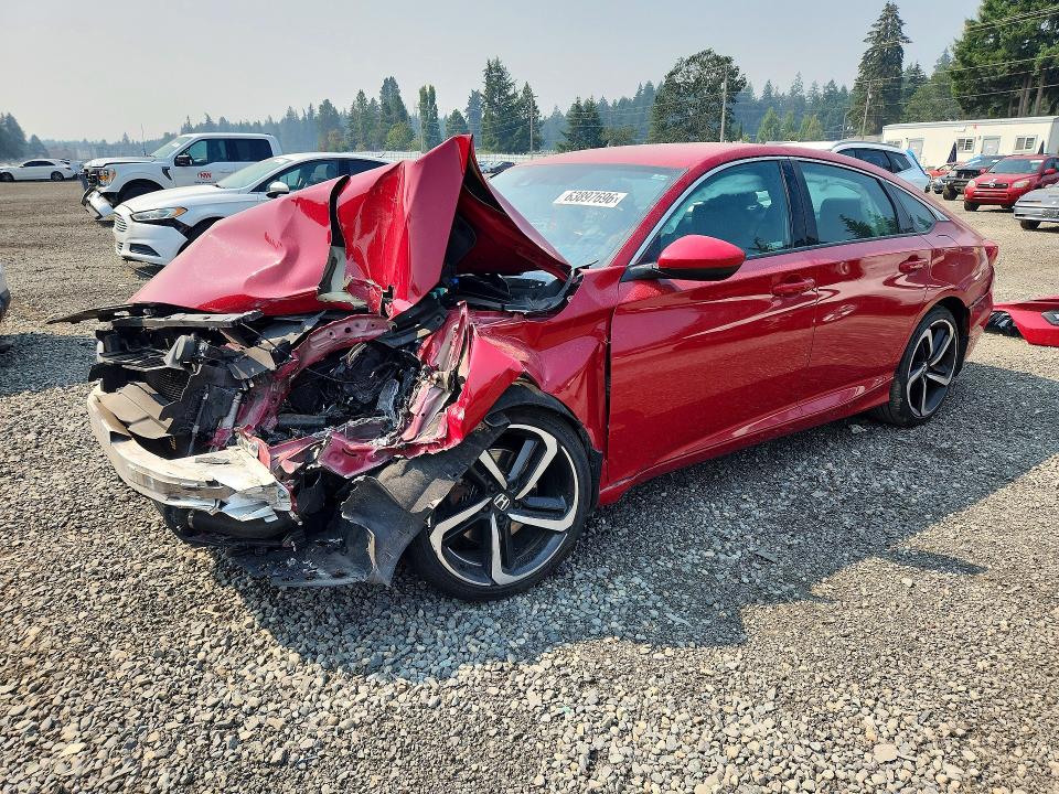 Auction sale of the 2019 Honda Accord, vin: 1HGCV1F32KA020707, lot number: 63897696