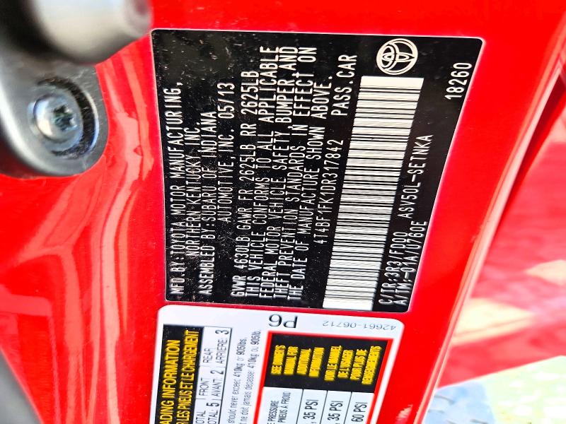 2013 Toyota Camry მანქანა იყიდება აუქციონზე, vin: 4T4BF1FK1DR317842, აუქციონის ნომერი: 66391316