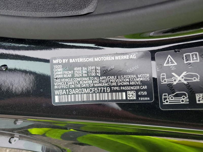 Aukcja sprzedaży 2021 Bmw M440xi, vin: WBA13AR03MCF57719, numer aukcji: 65730466