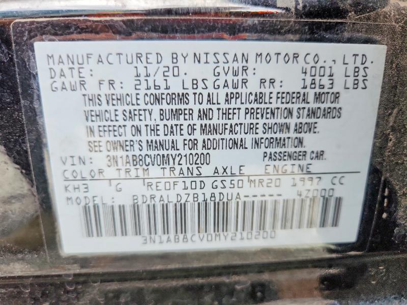 64795306 :رقم المزاد ، 3N1AB8CV0MY210200 vin ، 2021 Nissan Sentra مزاد بيع