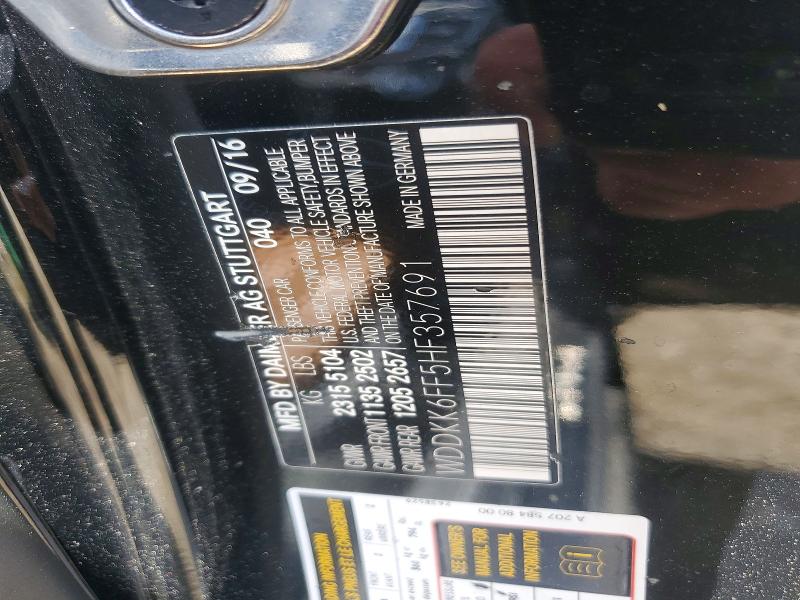 Aukcja sprzedaży 2017 Mercedes-benz E, vin: WDDKK6FF5HF357691, numer aukcji: 63904416