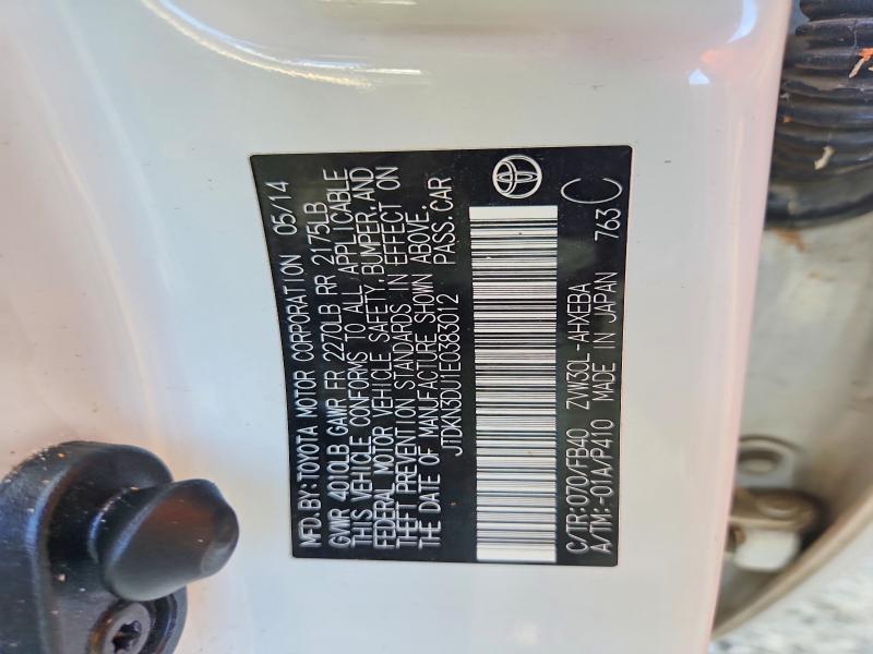 Продаж на аукціоні авто 2014 Toyota Prius, vin: JTDKN3DU1E0383012, номер лоту: 64240396