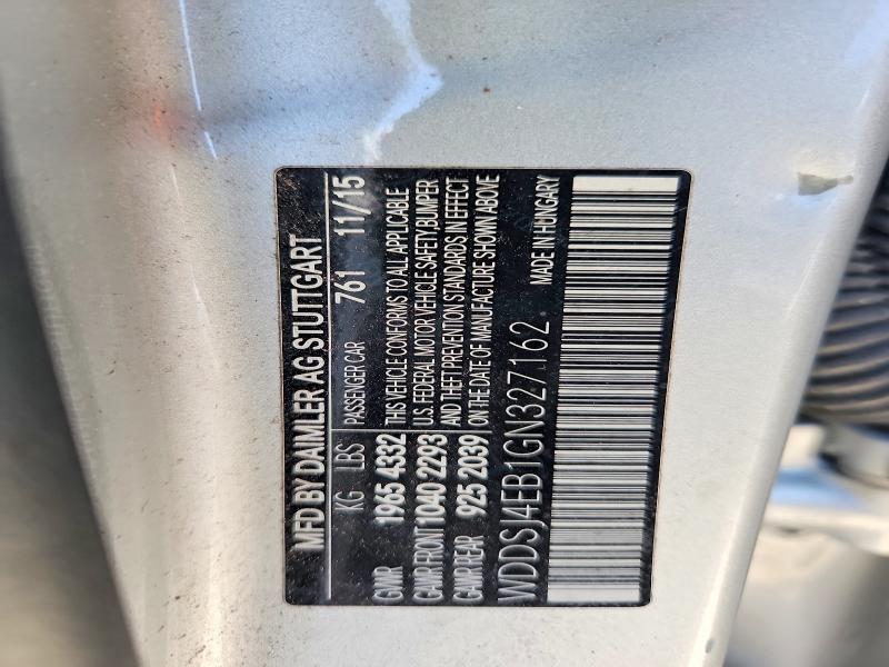 65494356 :رقم المزاد ، WDDSJ4EB1GN327162 vin ، 2016 Mercedes-benz Cla مزاد بيع