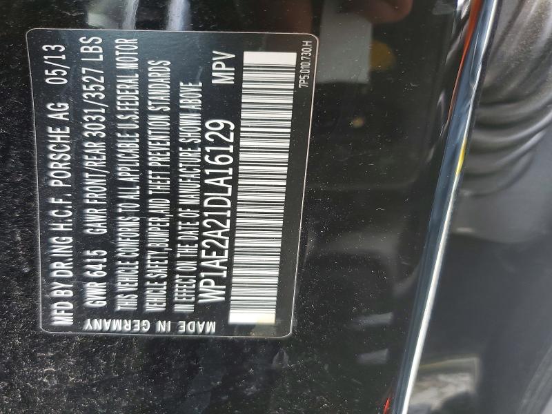 2013 Porsche Cayenne მანქანა იყიდება აუქციონზე, vin: WP1AE2A21DLA16129, აუქციონის ნომერი: 63261346