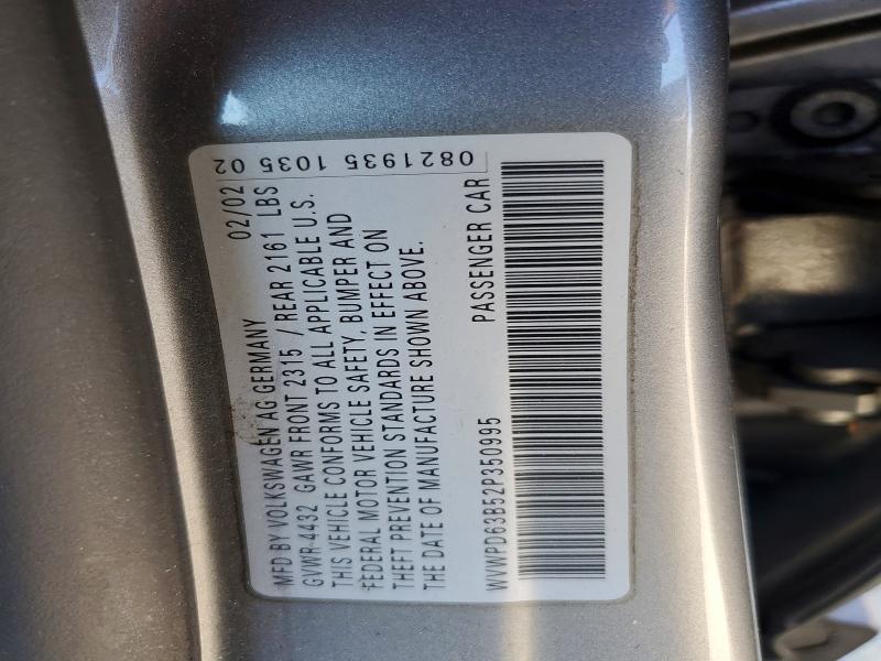 Aukcja sprzedaży 2002 Volkswagen Passat, vin: WVWPD63B52P350995, numer aukcji: 64649316